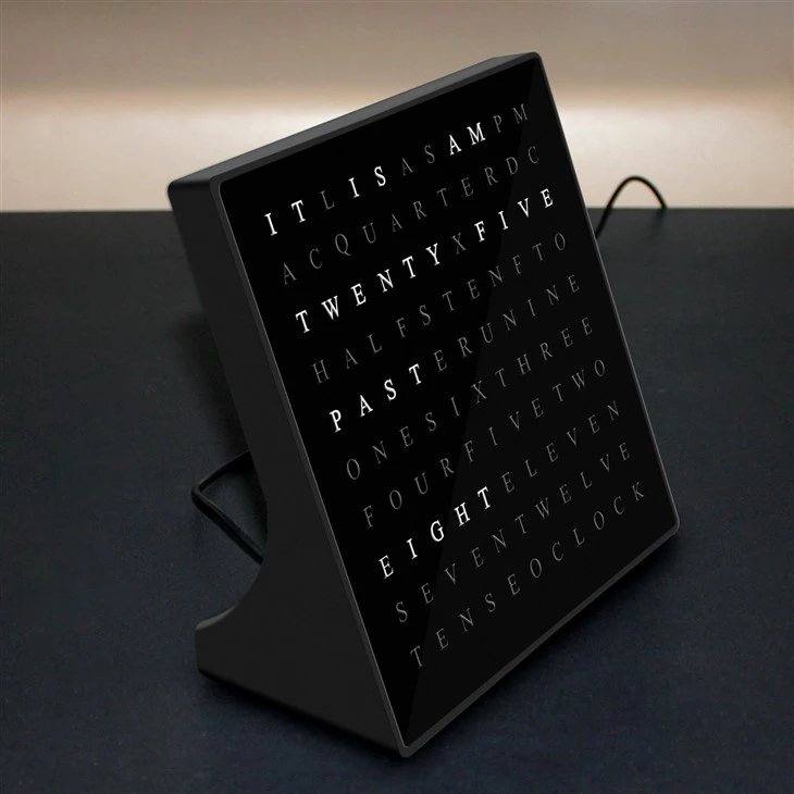 led word table clock